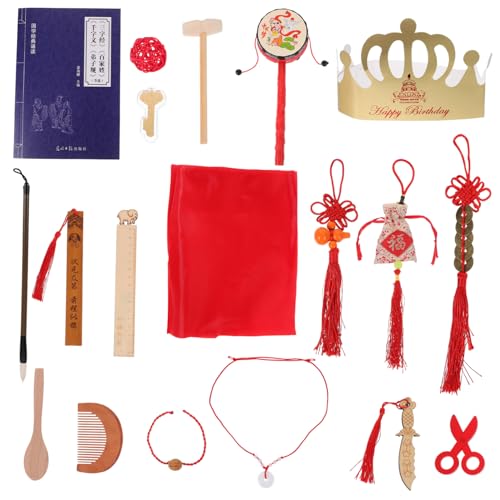 1 セット 週の小道具を 誕生日プレゼント 幼児の誕生日のおもちゃ 幼児向けのおもちゃ テーブルデコレーション のおもちゃ の誕生日のおもちゃ 木製 COHEALI