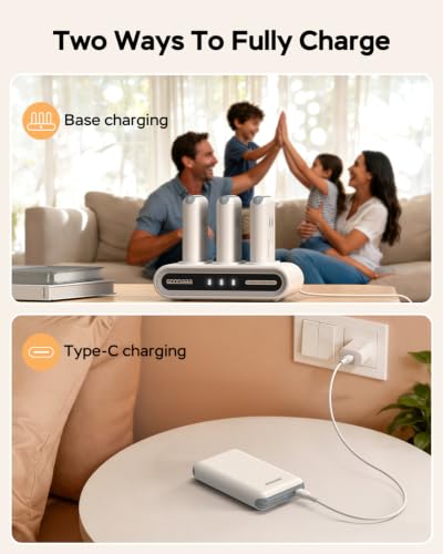 Image of GOODaaa Portable Charger, 10000mAh Power Bank Built in Cables, 3 Outputs 1 Inputs for All Mobile Devices Slim Charging Bank, Small Thin Phone Charger, Airline Approved Travel Slim Compact Battery Pack