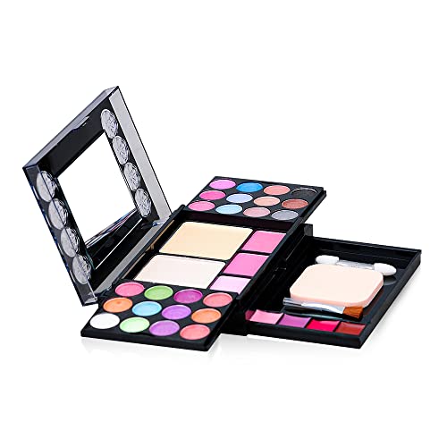 Eyeshadow Palette Makeup Palette 33 Bright Colors with 5pcs Makeup Brushes Set Matter Shimmer
