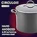 Circulon 83909 Radiance Hard Anodized Nonstick Stock Pot/Stockpot with Lid - 10 Quart, Gray