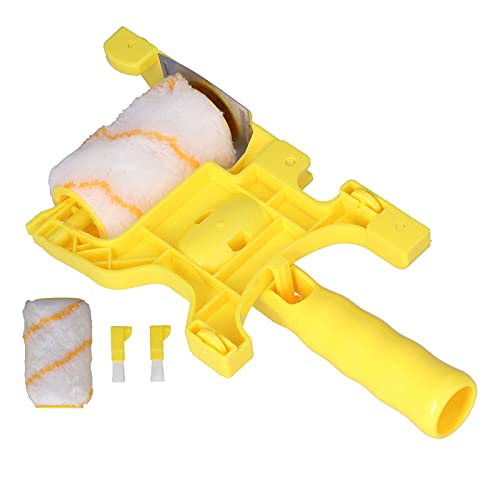 GAESHOW Paint Edger Roller Brush Multifonctionnel Kit Combo de coupe à main pour la peinture de plafond mural ABS Cover