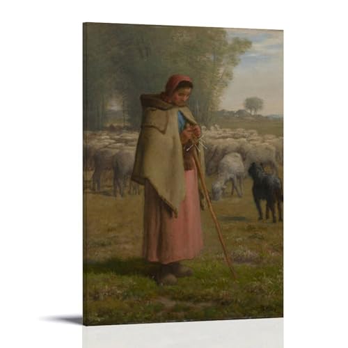 Style Jean-François Millet impression artistique haut de gamme 40x60cm