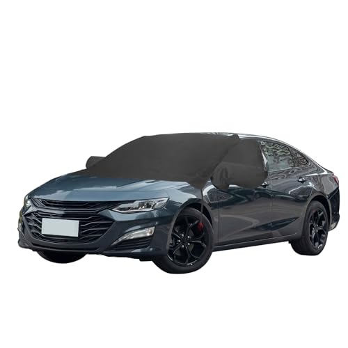 Image of Windshield Cover for Ice and Snow with Side Window and Rearview Mirror Covers,Compatible with Chevrolet /Chevy 600D Oxford Fabric Waterproof Frost Guard Protection Cover for Malibu 2016-2019