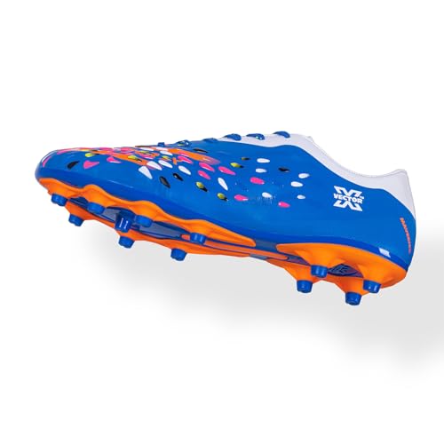 Image of Vector X Men & Boys Football Shoe /Studs|Sports & Athletic Footwear PU Upper with TPU Sole|Lightweight Comfortable & Maximum Grip Soccer Cleats |Multi Ground Shoes for Training & Practice