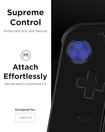 Image of Lenovo Legion Go Joystick Caps - Indigo Blue Replacement Thumb Grips for Enhanced Gaming Precision Compatible with Nintendo Switch, PS5, Xbox Controllers Enhanced Comfort & Grip