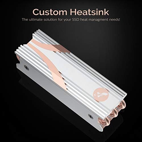 SABRENT Radiator ssd NVMe, M.2 Cooler Heatsink, radiator PCIe kompatybilny z modułami 2280 2260 2242 2230 Zaprojektowany dla komputerów stacjonarnych (SB-HTSS)