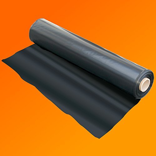 Buy QVS Shop 2M X 9M Extra Thick Black Heavy Duty Polythene Sheeting
