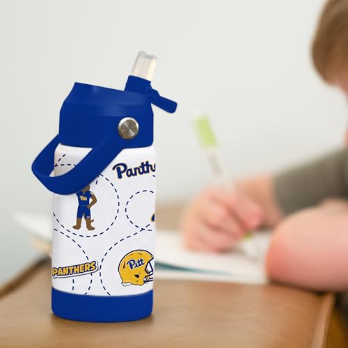 Image of Logo Brands NCAA Mascot Stainless-Steel Kids Bottle -Soft Silicone Mouthpiece, Easy To Carry, Kid-Friendly Design- Great For School & On-The-Go