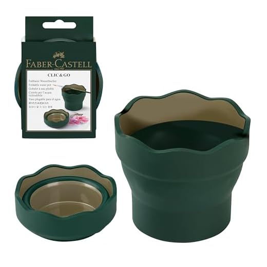 Faber-Castell Clic & Go Artist Water Cup - Dark Green