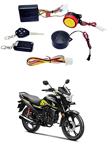 RKPSP 12V Waterproof Two Way Security Alarm Kit System,Remote Control Engine Start Keyless Anti-Theft Two Wheeler(Bike,Motorcycles and Scooters) Alarm for Sp-125-Right