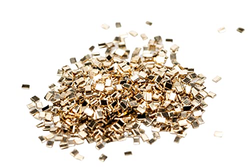 Yellow Silver Chip Hard Solder 3 Grams (~2000 pcs) Matched Gold-Filled 0.5 x 1.0 x 0.25mm Ultra Tiny Made in USA by CRAFT WIRE