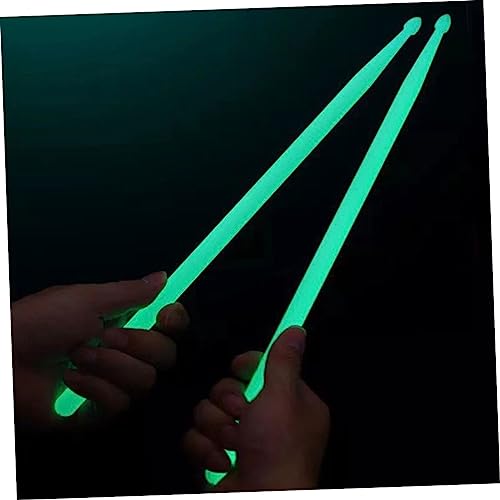 4 piezas de baquetas luminosas para batería, instrumentos de percusión y práctica, superficie lisa, para jazz, snare y actuaciones en escenario miniatura 4