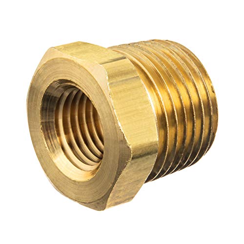 USA SEALING ZUSA-PF-10264 Brass Class 125 Pipe Fittings, Hex Bushing Straight, 1/2
