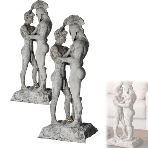 Estatua de Aquiles y Patroclo en Resina