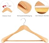Zoom IMG-1 10 grucce appendiabiti in legno Zoom IMG-1 10 grucce appendiabiti in legno