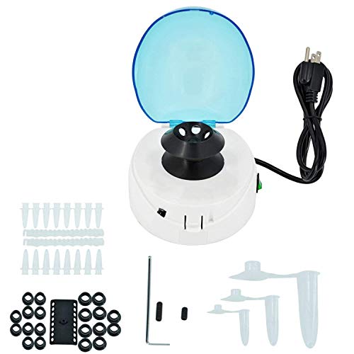 Mini Lab Centrifuges Machine, 4000Rpm Mini Portable Desktop Centrifuge Laboratory, 2 Rotors For 2Ml/1.5Ml/0.5Ml/0.2Ml Centrifuge Tubes - 110V #TOP30