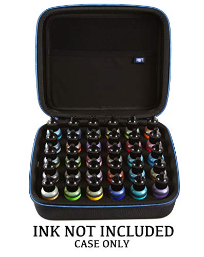Image of 2TUFF Alcohol Ink Storage Case - Fits up to 30 Bottles - Multi-Use Paint Organizer with Foam Insert and Inner Storage Pocket
