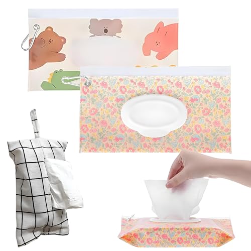 3 cajas de pañuelos colgantes, caja de toallitas húmedas portátil, caja de papel higiénico húmedo de viaje, bolsa de almacenamiento de papel facial reutilizable para baño, cocina, dormitorio, oficina