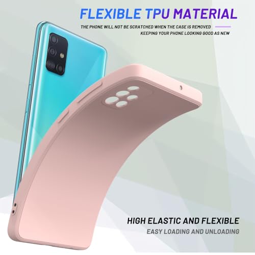 Image of for Samsung Galaxy A51 4G Case Pink, Scratch Resistant with Soft Touch, Slim Thin Phone Cover for Samsung Galaxy A51 4G
