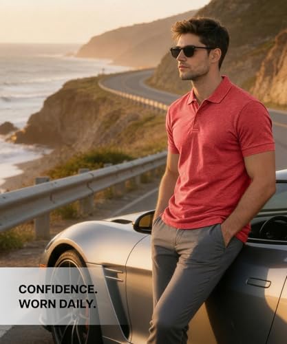 Image of Scott International Cotton Polo T Shirt | Collar Half Sleeves Plain T-Shirt | Tshirt for Men Stylish | Casual Tee for Office, Sports, Gym & Everyday Comfort | Men's Breathable All-Season Tshirt