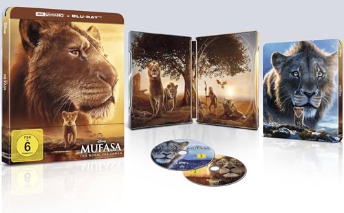 Mufasa: Der König der Löwen – 4K Steelbook (UHD + Blu-ray Disc)