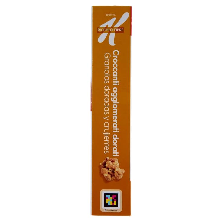 3X Special K Fibre Cereali Croccanti Dorati al gusto di Caramello con Crusca di Frumento 360g