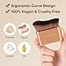 NUBANGOO Professional Kabuki Foundation Brush,Makeup Brush, Self Tanner Brush,Self Tanning brush,Foundation Makeup Brush Cream Powder Liquid,Face Neck Body Leg Tanning Makeup (Pink Gold)