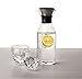 Artcome 35 Oz Fridge Carafe Ice Tea Maker Water Carafe with Stainless Steel Flow Lid, Borosilicate Glass Water Pitcher