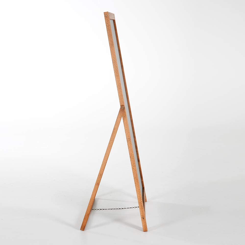cabde madera vintage para clientes Escaparate de madera | Escaparate publicitario con carteles de madera maciza de haya certificada | Superficie de escritura 44 x 102 cm