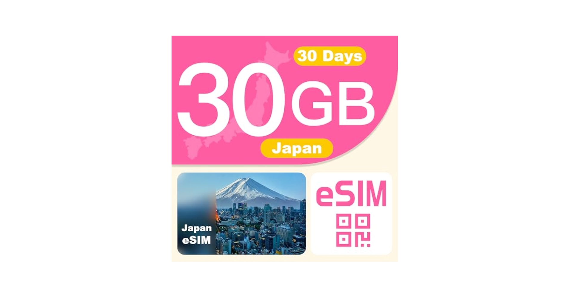 Amazon.com: Japan Travel eSIM Card – 30 Day 30GB Prepaid
