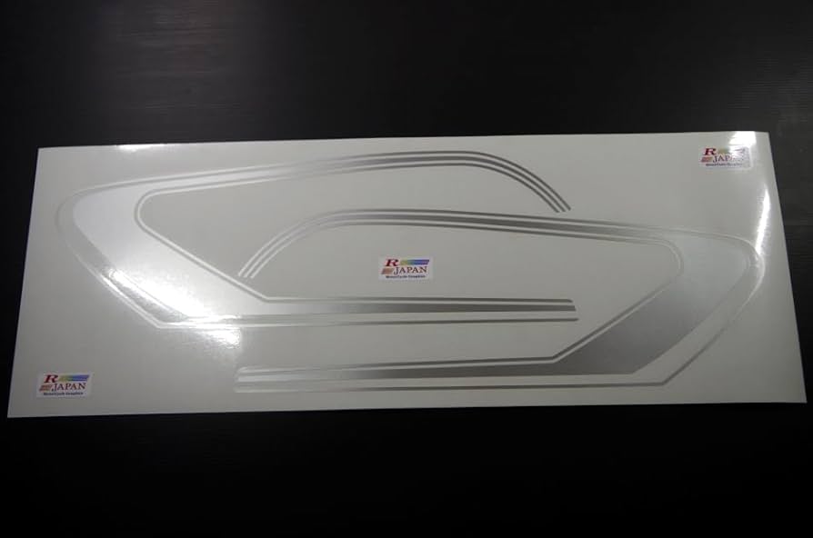 GT380 純正タイプラインステッカーセット 新品(白/黒ライン) GT380 純正タイプラインステッカーセット 白/黒 ACP（エーシー