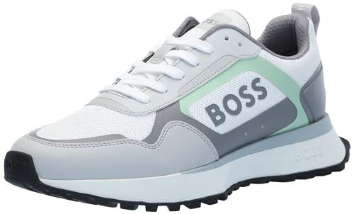 Image of BOSS Men's Big Logo Mesh Mix Lace Up Sneaker