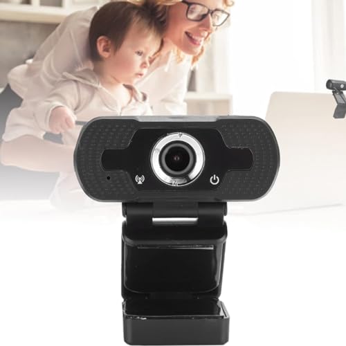 Webcam Full Hd 1080p USB Com Microfone – Cor Preto