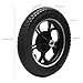 12 1/2 x 2 1/4 12.5 x 2.25 (62-203) Wheelchair Tire Wheel Assembly – 12 Inch Wheel Tire, 17mm Axle Hole – Replacement for Electric Scooter, Wheelchair, Transport Chair, Mobility Devices