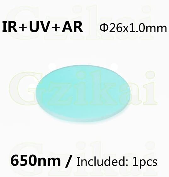 650nm 26mmx1mm Optical AR-IR Glasses Filter UV AR IR Cut Filter for Camera Camcorder Lens