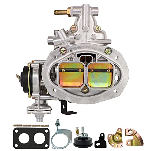 Condgreemee Carburetor 2 Barrel for Weber EMPI 32/36 DFEV 32x36 carb for VW Bug 1976-1983 Mazda B2600 Caravan Dodge Arrow Sedan Pickup 2.0L 2.6L Fiat 124/131 Engines Carb with Electrical choke