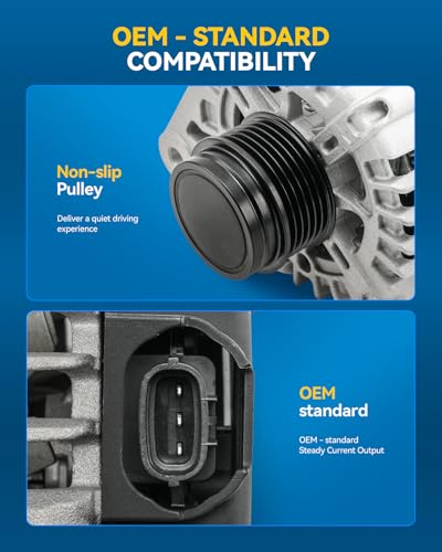 Image of PHILTOP New 11701N Alternator Compatible with Hyundai, 2014-2016 Elantra 1.8L 150A SC6 CW Alternator Replacement