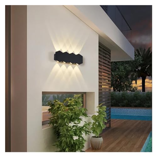 Lámpara de pared LED iluminación exterior impermeable moderna para accesos y muros 4