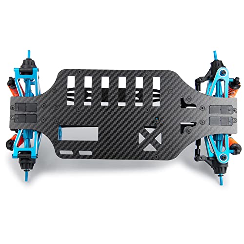 MOHERO Aluminium Alloy &Carbon Fiber Shaft Drive 1/10 RC Touring Car Chassis Frame Body Kit with 4 Wheels for TT01 TT01E - Thumbnail 6
