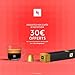 Nespresso De'Longhi EN 80.CW Inissia Kapselmaschine, Hochdruckpumpe und Energiesparfunktion, Automatische Power Off 9 Minuten, Tassenfüllmenge für Espresso und Lungo, 0.7 l Wassertank, Vanilla Cream