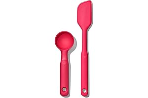 Good Grips Medium Silicone Cookie Scoop & Spatula Set