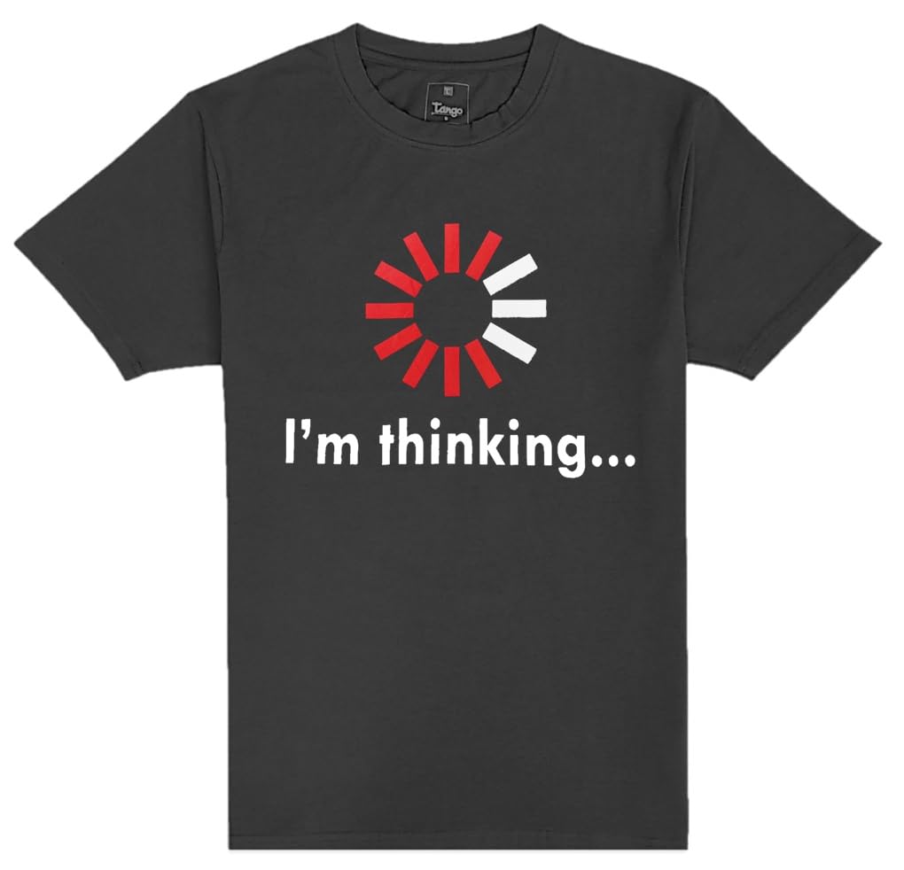 TangoMen's Printed Crew T-Shirts - Ultra Soft Cotton Four-way Stretch - Coloured Chest Print Tshirts for Men