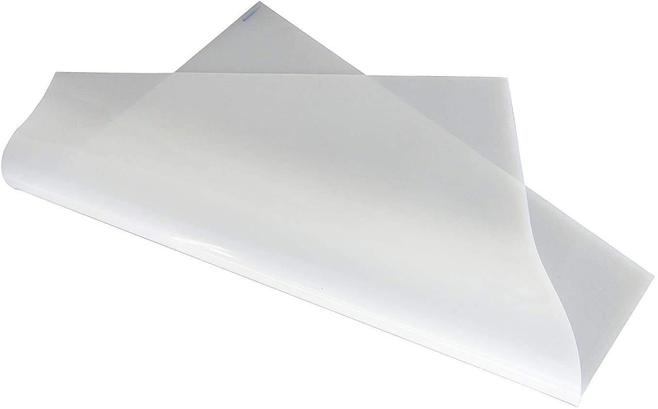 YJINGRUI 1 feuille de caoutchouc de silicone transparent 500 x 500 x 2mm.