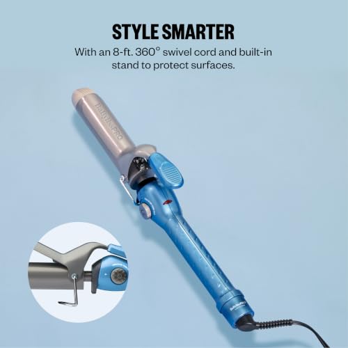 Image of BaBylissPRO Nano Titanium Spring Curling Iron, Professional Hair Wand, Tool for Stylists, Nano Titanium Technology for Tight Curls or Loose Waves