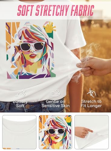 Image of Girl Country Music T-Shirt - Kids Singer Letters Graphic Birthday Shirts Gifts Fan Song Tour Concert Outfit Top