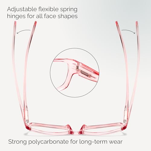 Image of Gaoye Reading Glasses for Women, 6 pack Fashion Readers for Women Men Spring Hinge Eye Glasses, Blue Light Reading Glasses