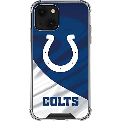 Skinit Clear Phone Case Compatible with iPhone 13 Mini - Officially Licensed NFL Indianapolis Colts Design