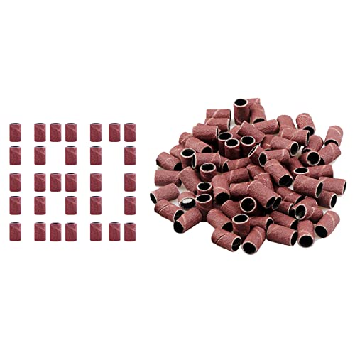 Jaimela 100 ​Pièces Embouts de Ponceuse Embouts, 180 Manchons de Ponsage pour Polir des Ongles, Bandes de Ponçage pour Manucure Pédicure Cover