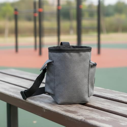 Bolsa de magnesio portátil para escalada con bolsillo de cremallera y correa de cintura 4