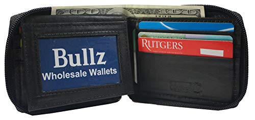 Bullz Mens Bifold Zipper Wallets